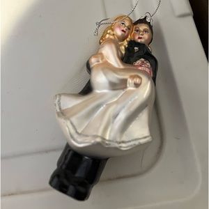 Bride and groom Ornament